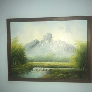 Stanley painting of mountains